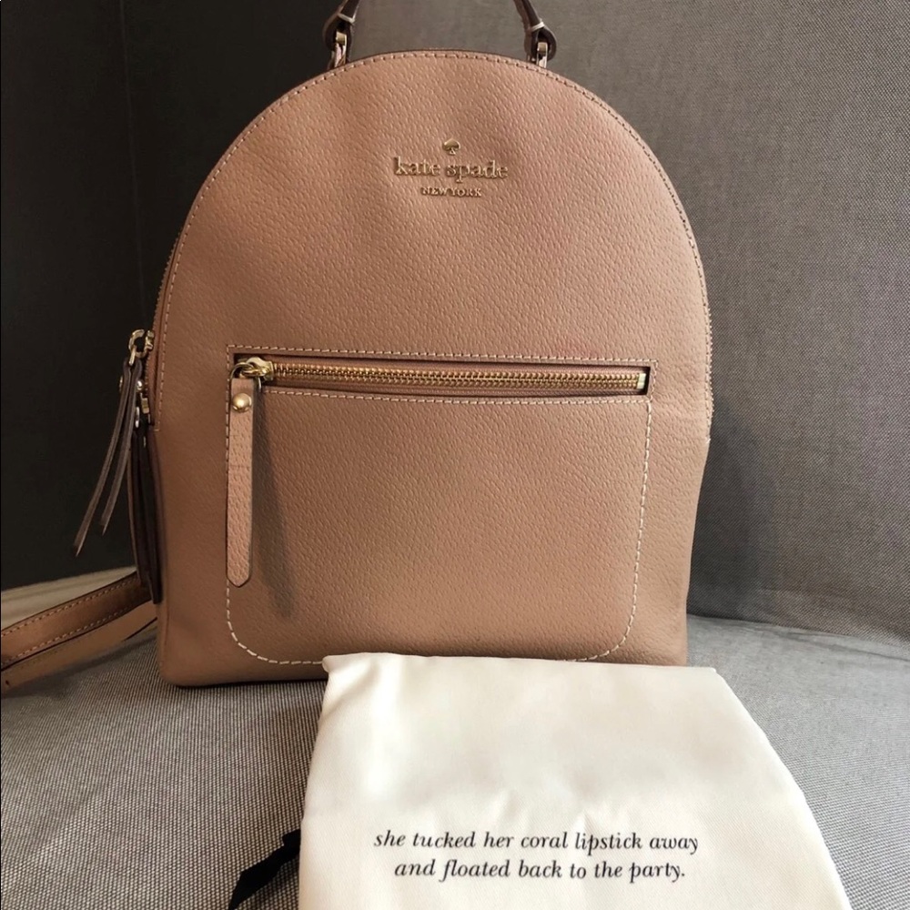 Kate Spade Thompson St Brooke Tan Backpack